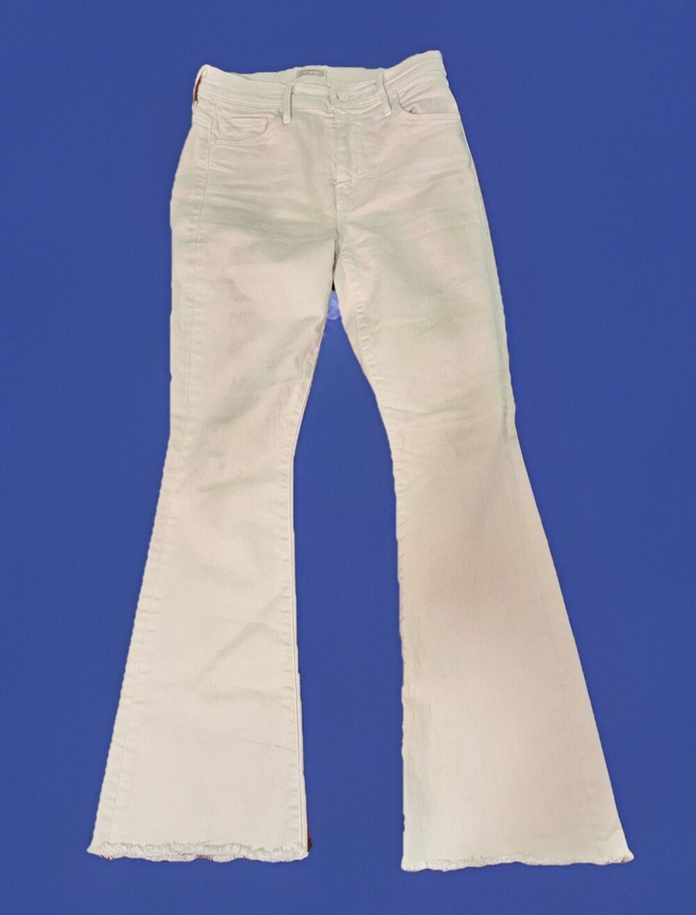 The MOTHER Flared Jean The Weekender Fray in Play Date Sz 25